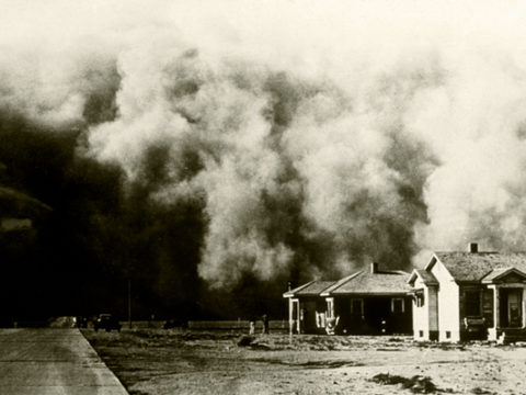 A "great roller" moves across Colorado during the Dust Bowl