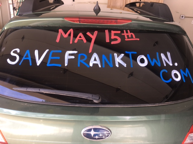 May 15 SaveFranktown